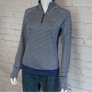 Vineyard Vines Striped Performance Zip Up Sweatshirt